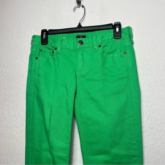 J.Crew Stretch Matchstick Green Jeans - Picture 7 of 8